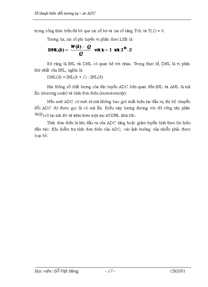 image for page Kĩ thuật biến đổi tương tự – số ADC