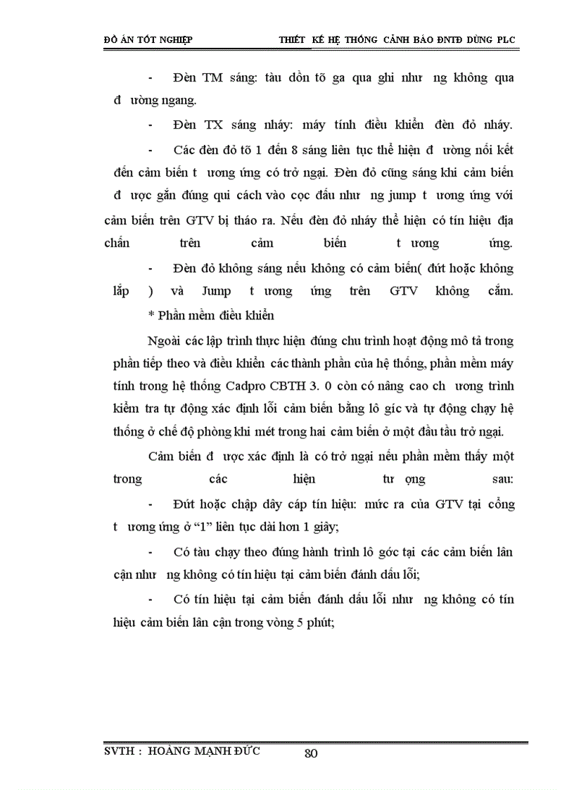 image for page Thiết kế hệ thống cảnh báo ĐNTĐ dùng PLC