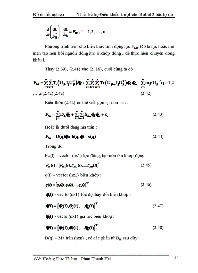 image for page Thiết kế bộ Điều khiển trượt cho tay máy Robot 2 bậc tự do và mô phỏng trên Matlab – Simulink
