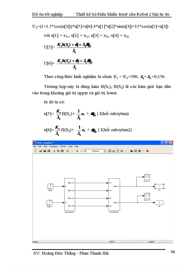 image for page Thiết kế bộ Điều khiển trượt cho tay máy Robot 2 bậc tự do và mô phỏng trên Matlab – Simulink