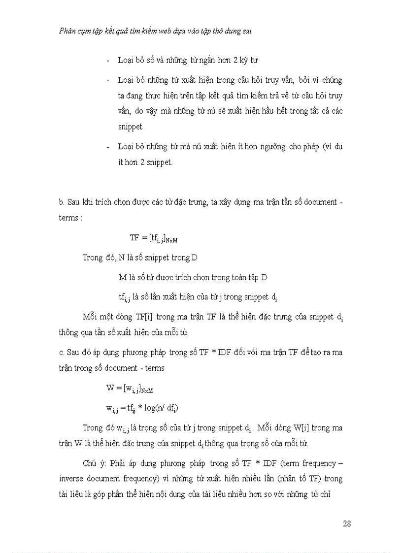 image for page Phân cụm tập kết quả tìm kiếm web dựa vào tập thô dung sai