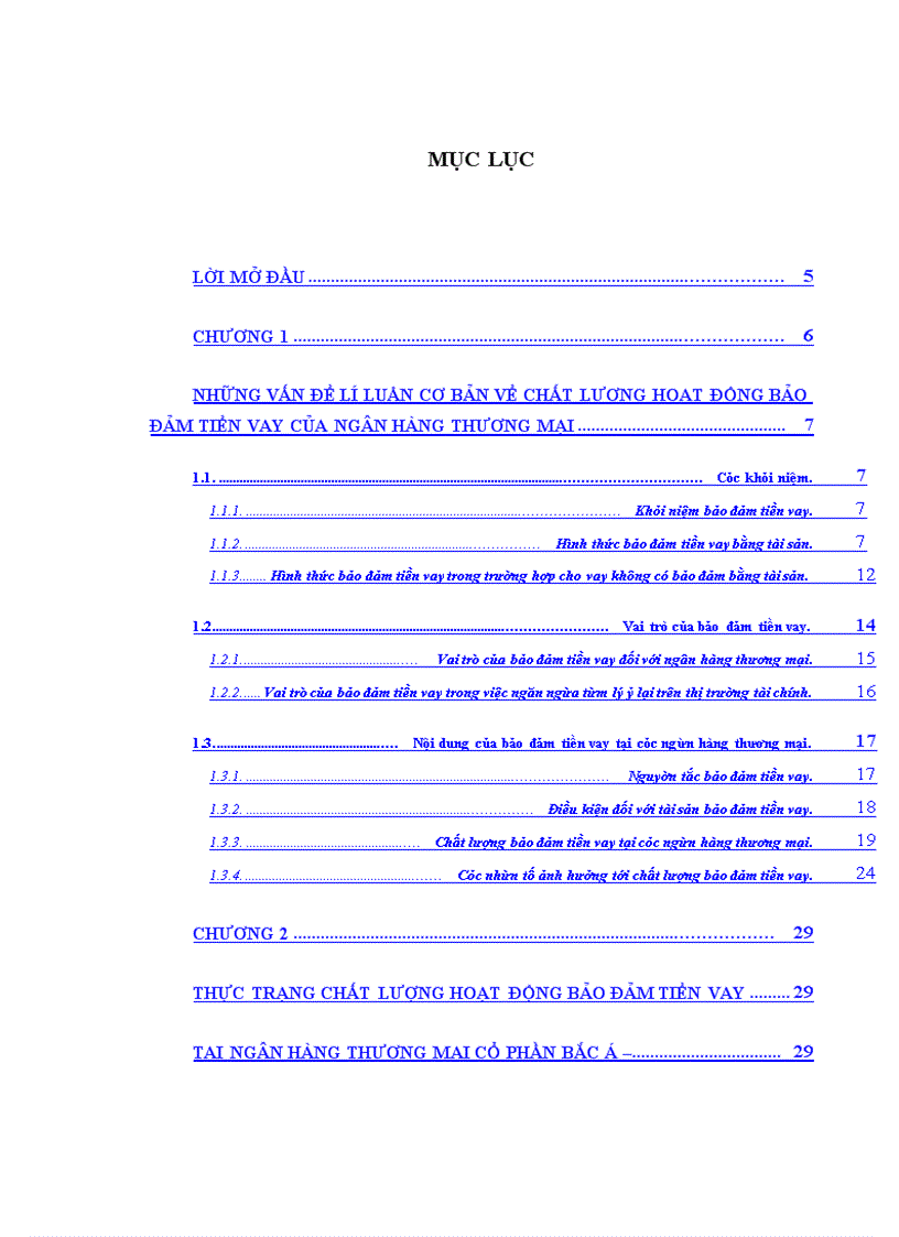 image for page Nâng cao chất lượng hoạt động bảo đảm tiền vay tại ngân hàng thương mại cổ phần Bắc Á - chi nhánh Thái Hà