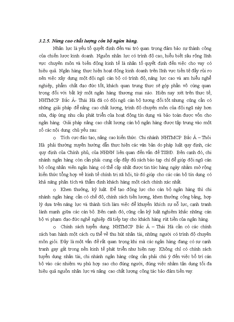 image for page Nâng cao chất lượng hoạt động bảo đảm tiền vay tại ngân hàng thương mại cổ phần Bắc Á - chi nhánh Thái Hà