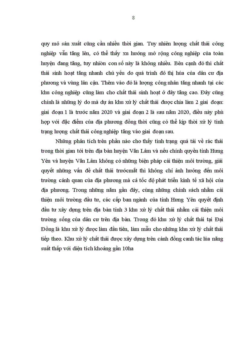 image for page Dự án khu xử lý chất thải Đại Đồng-Văn Lâm-Hưng Yên: thực trạng và giải pháp nhân rộng mô hình