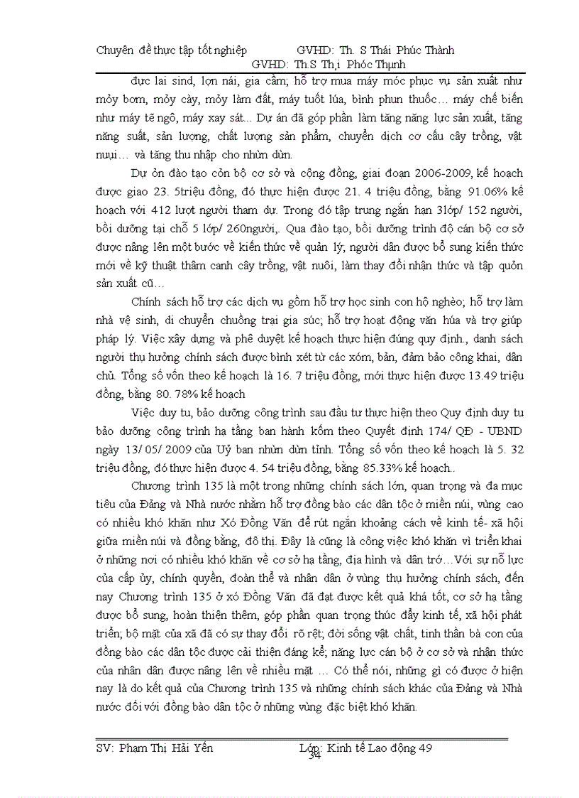 image for page Hiện trạng và giải pháp xóa đói giảm nghèo ở xã Đồng Văn