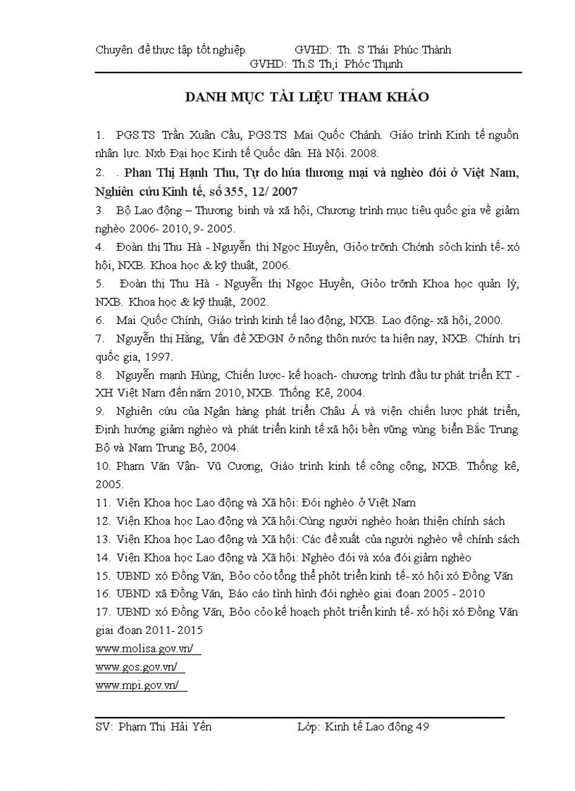 image for page Hiện trạng và giải pháp xóa đói giảm nghèo ở xã Đồng Văn