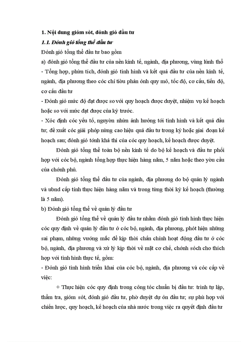 image for page Thực trạng công tác giám sát, đánh giá đầu tư đối với các dự án đầu tư tại vụ thẩm định và giám sát đầu tư