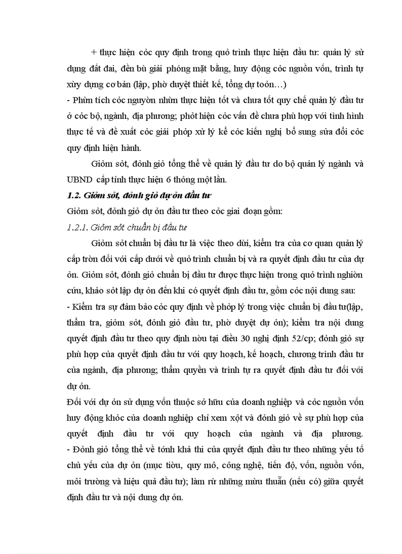 image for page Thực trạng công tác giám sát, đánh giá đầu tư đối với các dự án đầu tư tại vụ thẩm định và giám sát đầu tư