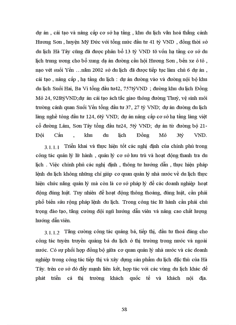 image for page Vai trò tài nguyên du lịch đối với phát triển du lịch Hà Tây