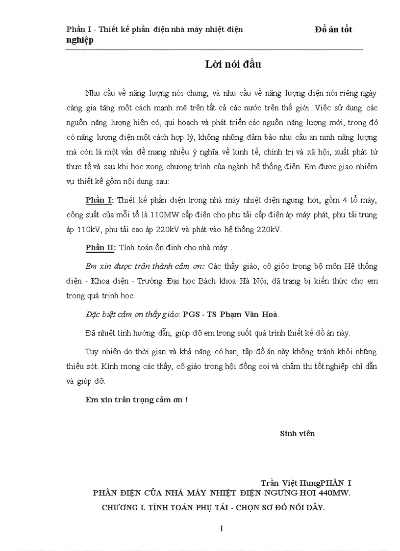 image for page Thiết kế phần điện trong nhà máy nhiệt điện ngưng hơi