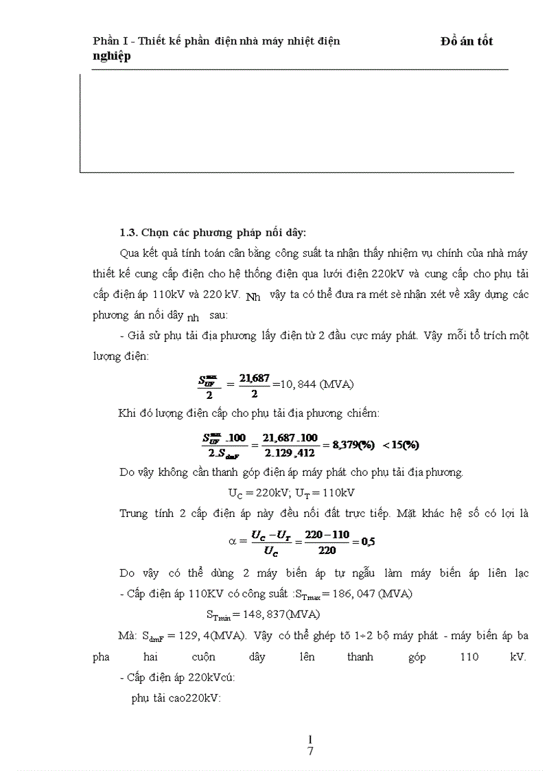 image for page Thiết kế phần điện trong nhà máy nhiệt điện ngưng hơi
