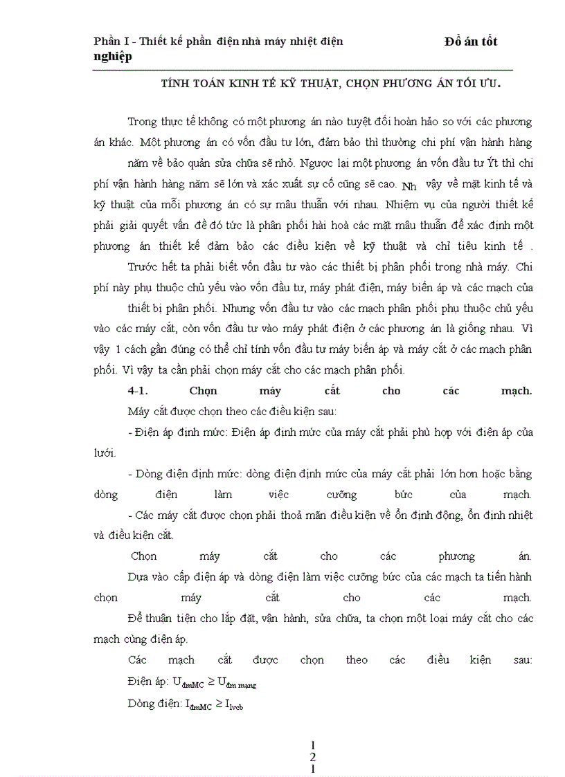 image for page Thiết kế phần điện trong nhà máy nhiệt điện ngưng hơi