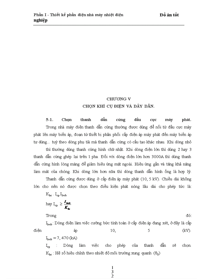 image for page Thiết kế phần điện trong nhà máy nhiệt điện ngưng hơi