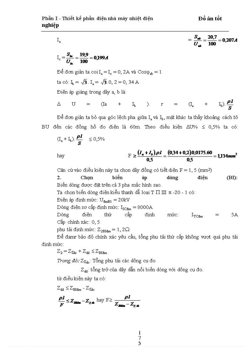 image for page Thiết kế phần điện trong nhà máy nhiệt điện ngưng hơi