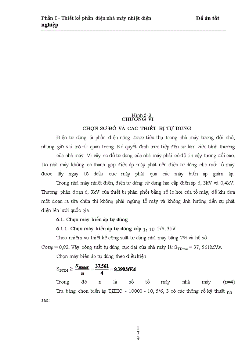 image for page Thiết kế phần điện trong nhà máy nhiệt điện ngưng hơi