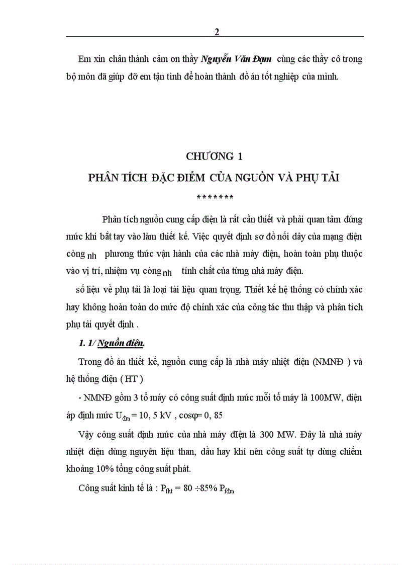 image for page Đồ án môn học: Điện năng