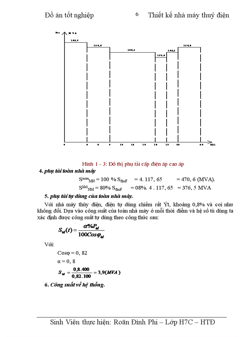 image for page Thiết kế nhà máy thủy điện công suất 4 x 100 MW, cung cấp cho phụ tải điện áp máy phát, phụ tải trung áp 110 kV, Phụ tải cao áp 220 kV.