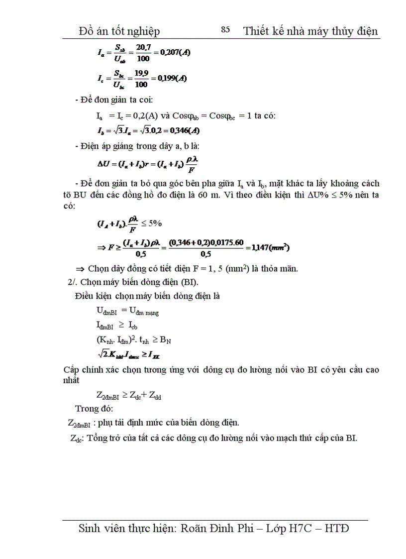 image for page Thiết kế nhà máy thủy điện công suất 4 x 100 MW, cung cấp cho phụ tải điện áp máy phát, phụ tải trung áp 110 kV, Phụ tải cao áp 220 kV.