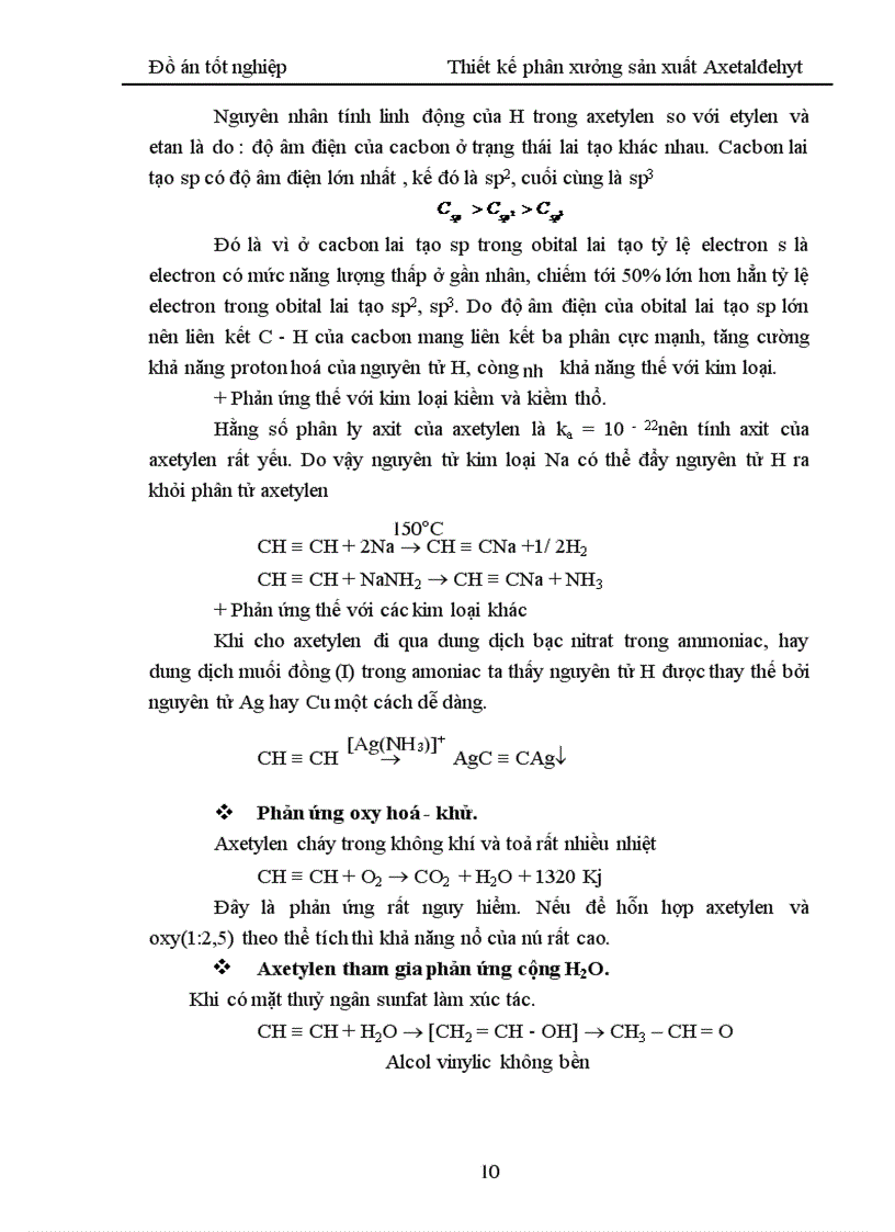 image for page Thiết kế phân xưởng sản xuất Axetaldehyt