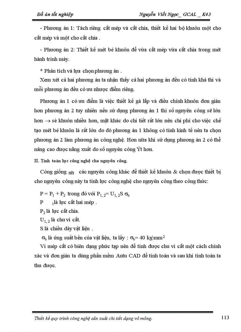 image for page Thiết kế quy trình công nghệ, khuôn & đồ gá để sản xuất chi tiết Vành dưới Ca lăng & Ca lăng xe ya3 469