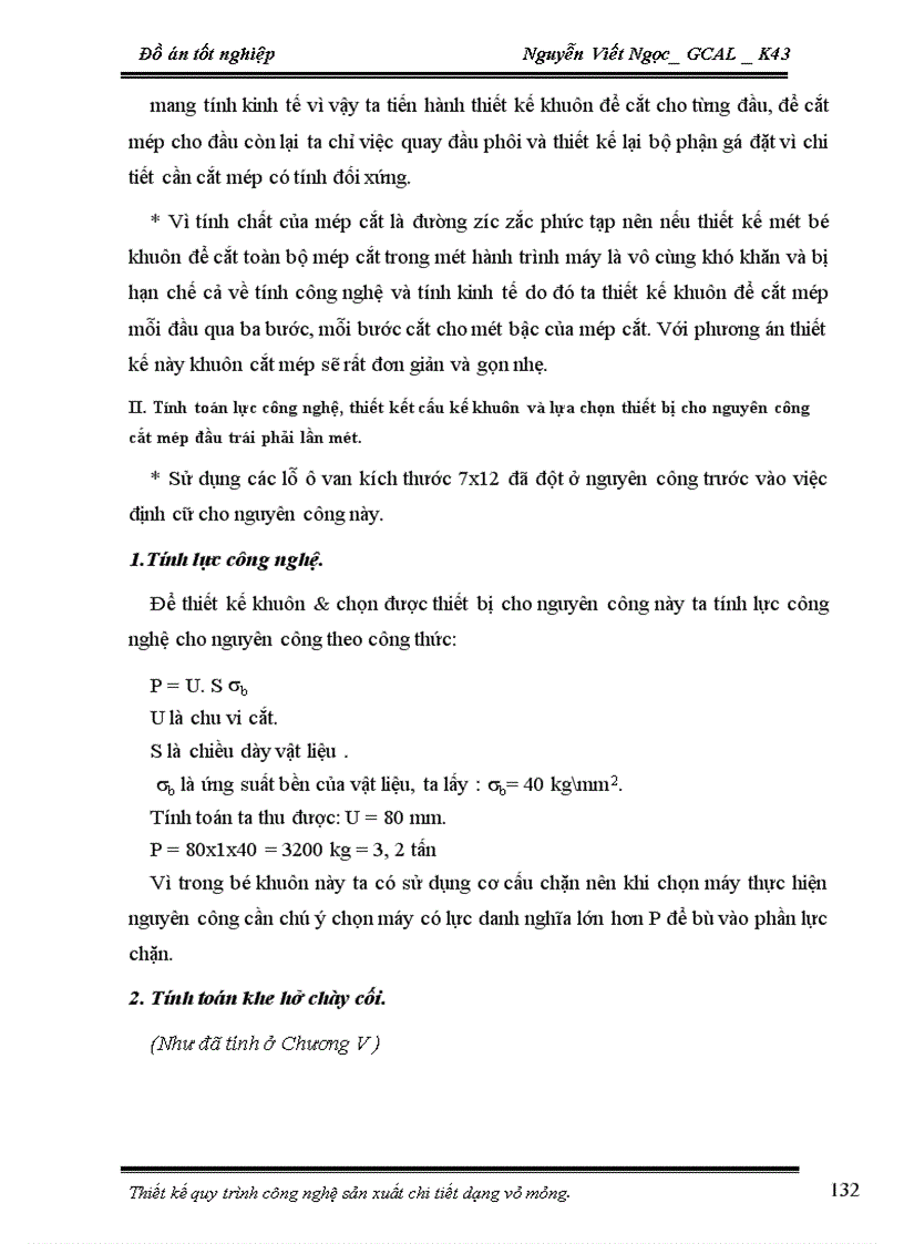 image for page Thiết kế quy trình công nghệ, khuôn & đồ gá để sản xuất chi tiết Vành dưới Ca lăng & Ca lăng xe ya3 469