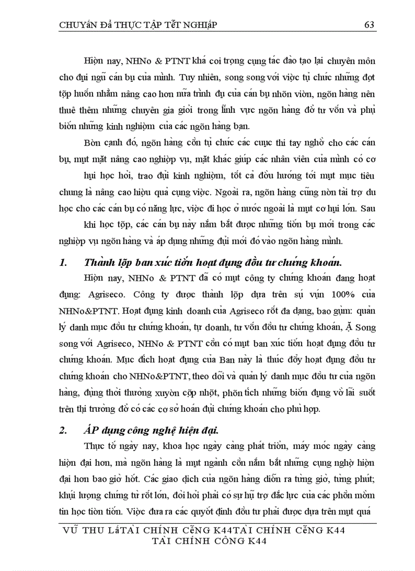 image for page Phát triển hoạt động đầu tư chứng khoán tại Ngân hàng Nông nghiệp và Phát triển Nông thôn Việt Nam