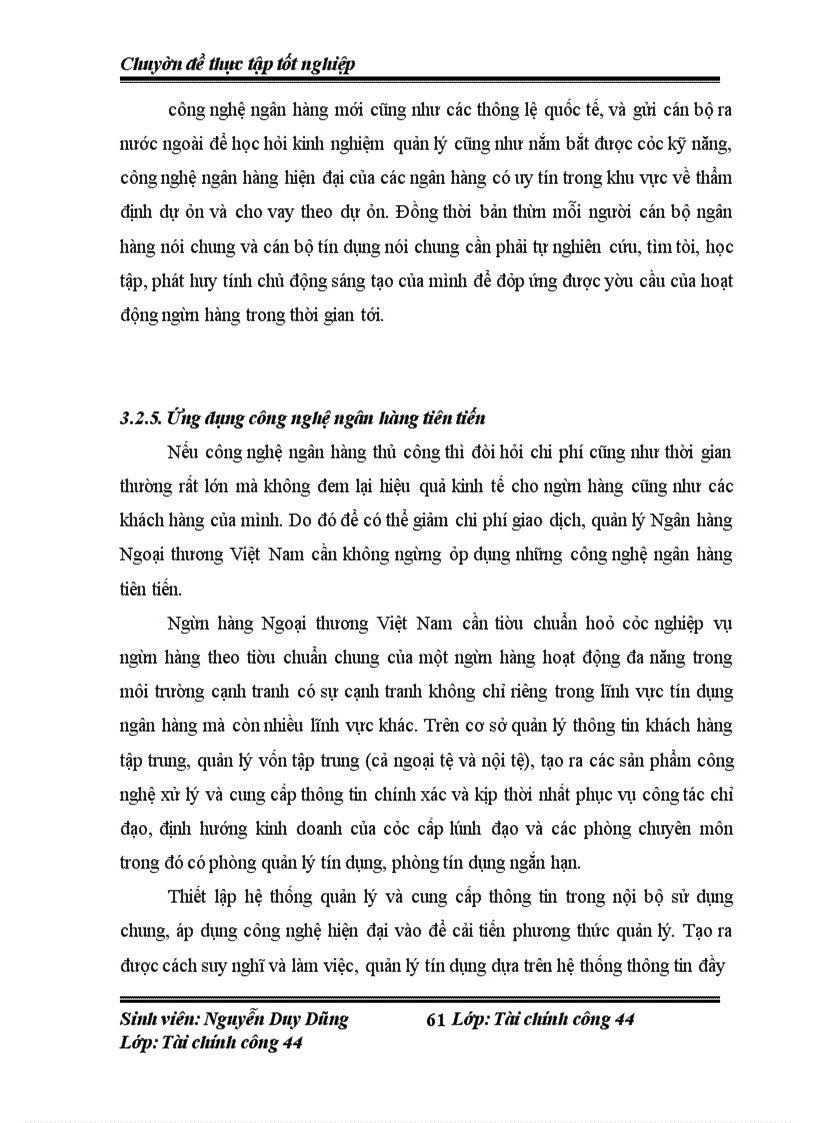 image for page Đẩy mạnh hoạt động Tín dụng ngắn hạn tại Ngân hàng Ngoại thương Việt Nam