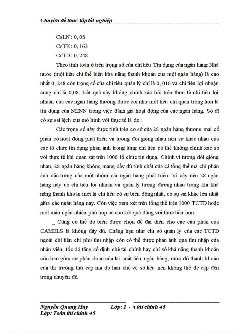 image for page Đánh giá hoạt động các tổ chức tín dụng bằng phương pháp phân tích nhân tố và phương pháp thành phần chính theo các chỉ tiêu tài chính của mô hình CAMELS
