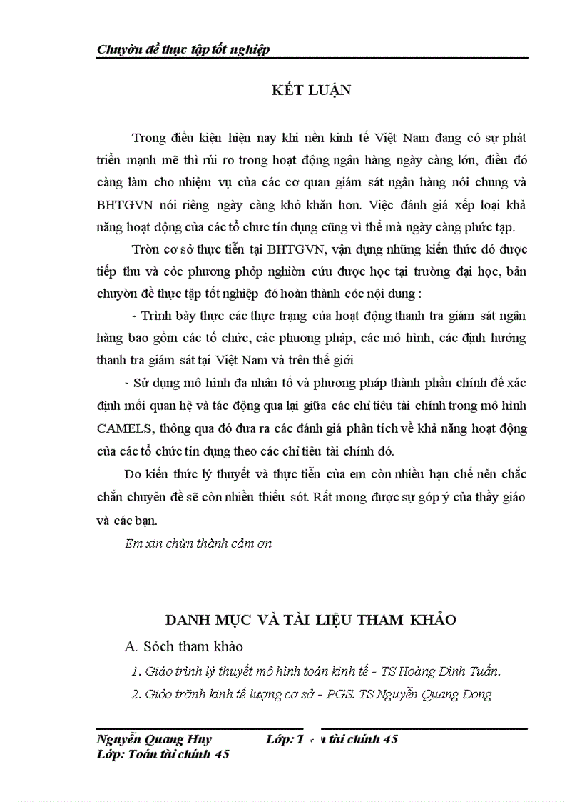 image for page Đánh giá hoạt động các tổ chức tín dụng bằng phương pháp phân tích nhân tố và phương pháp thành phần chính theo các chỉ tiêu tài chính của mô hình CAMELS