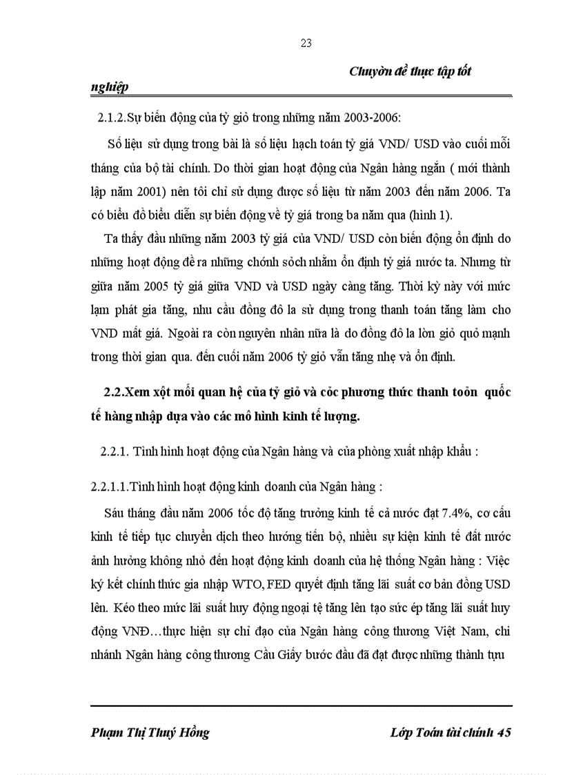image for page Xác định mối quan hệ giữa tỷ giá hối đoái và các phương thức thanh toán quốc tế hàng nhập sử dụng tại chi nhánh Ngân hàng Công thương Cầu Giấy