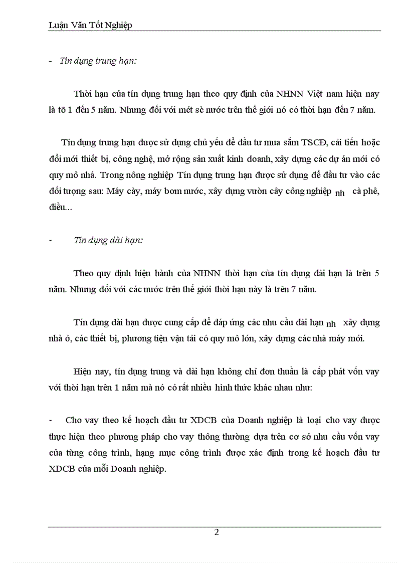 image for page Mở rông và nâng cao hiệu quả tín dụng trung và dài hạn tại chi nhánh NHCT Thanh Xuân.