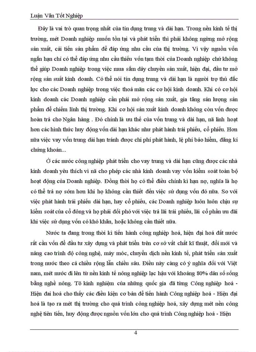 image for page Mở rông và nâng cao hiệu quả tín dụng trung và dài hạn tại chi nhánh NHCT Thanh Xuân.