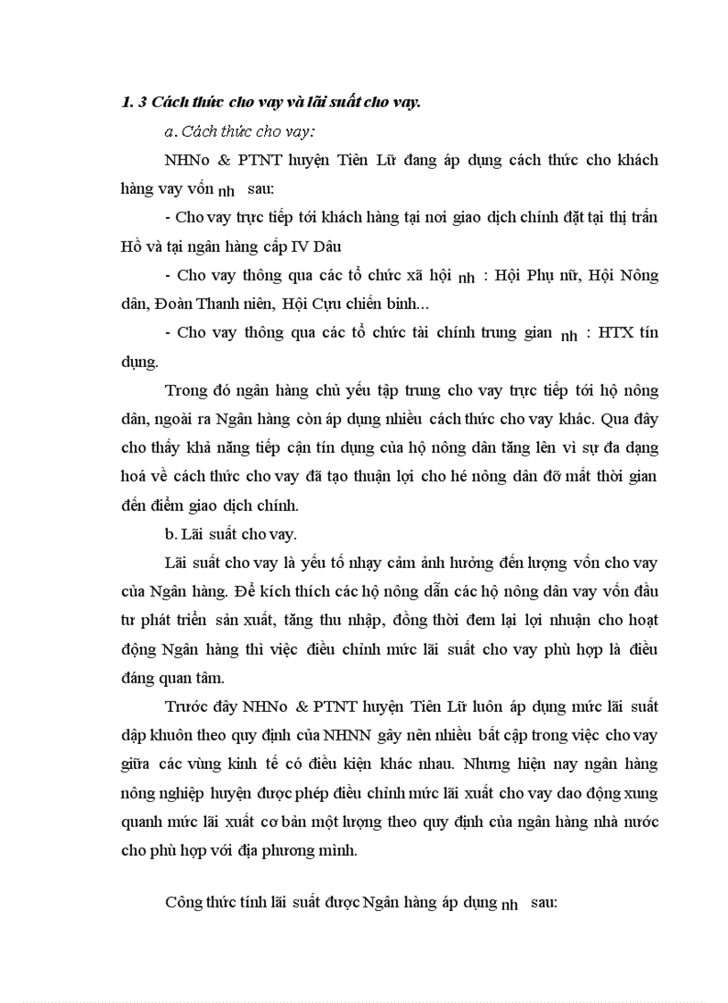 image for page Thực trạng và một số Giải pháp mở rộng tín dụng và nâng cao hiệu quả sử dụng vốn tín dụng của các hộ sản xuất ở huyện Tiên Lữ tỉnh Hưng Yên