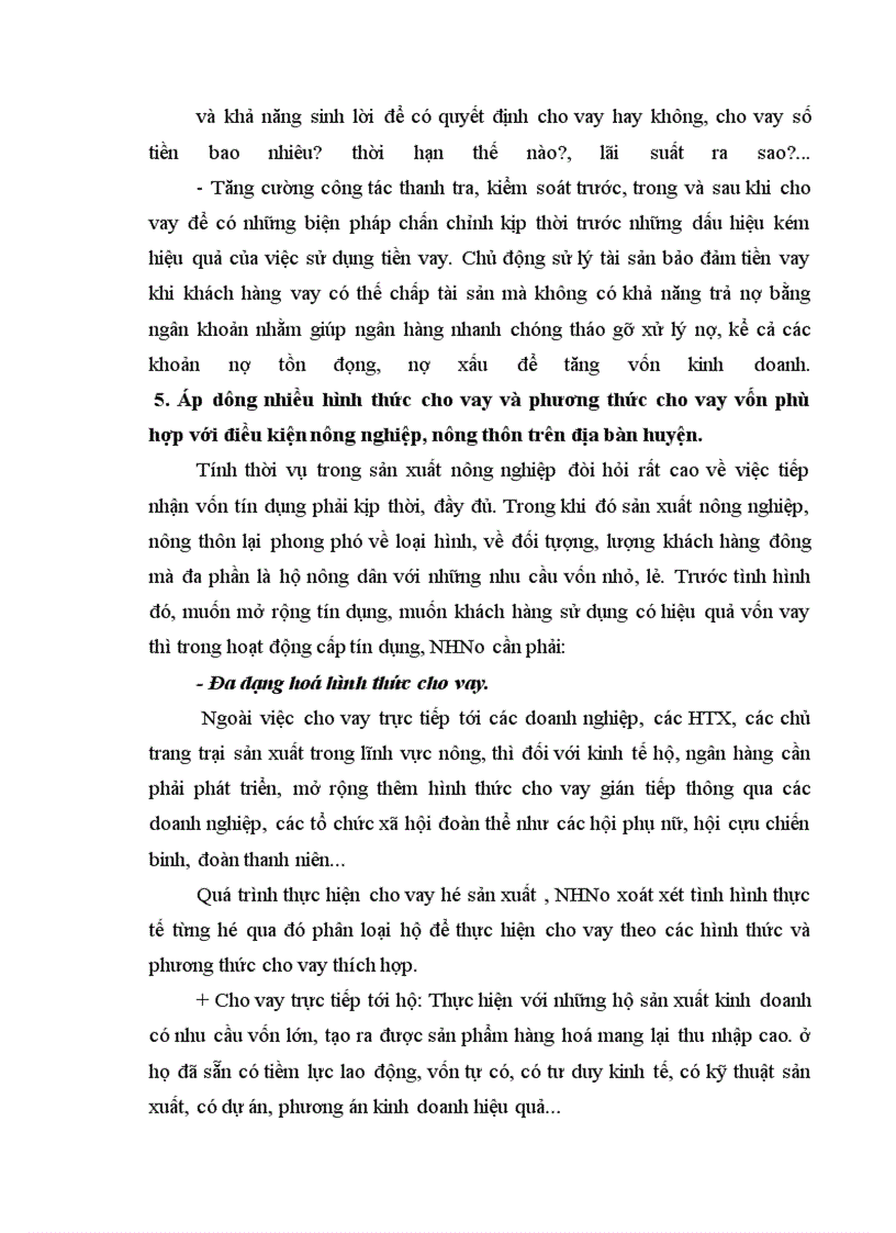 image for page Thực trạng và một số Giải pháp mở rộng tín dụng và nâng cao hiệu quả sử dụng vốn tín dụng của các hộ sản xuất ở huyện Tiên Lữ tỉnh Hưng Yên