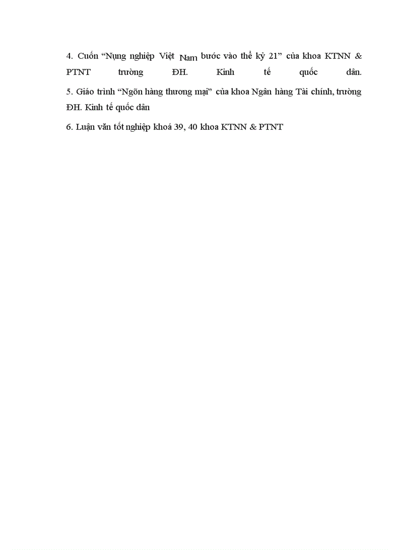 image for page Thực trạng và một số Giải pháp mở rộng tín dụng và nâng cao hiệu quả sử dụng vốn tín dụng của các hộ sản xuất ở huyện Tiên Lữ tỉnh Hưng Yên