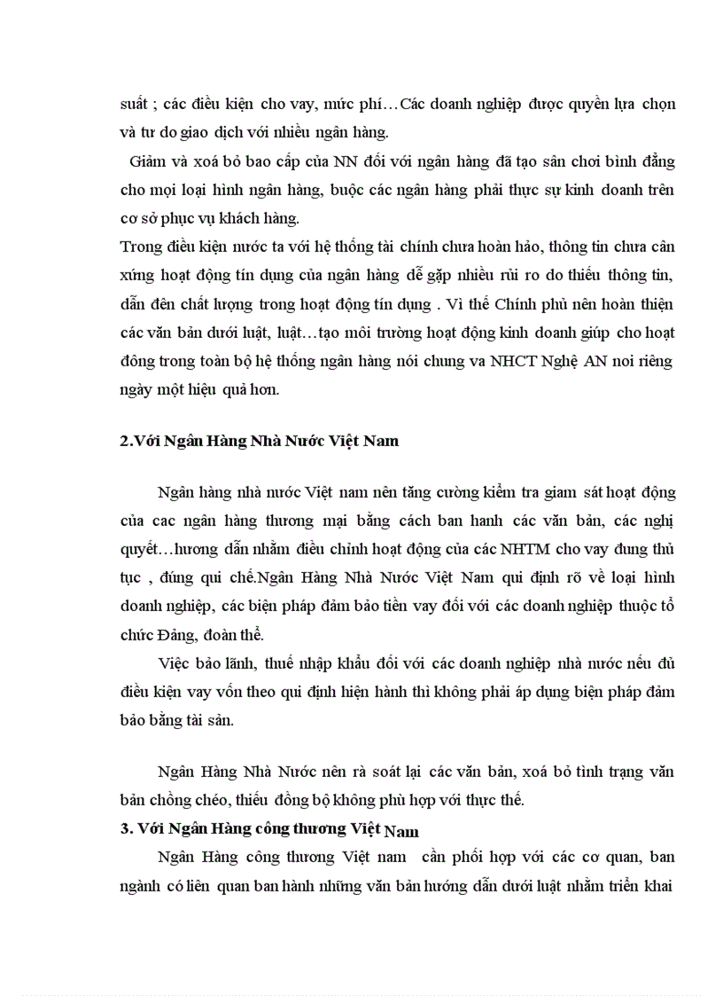 image for page Nâng cao chất lượng tín dụng tại Chi Nhánh ngân hàng công thương Nghệ An.