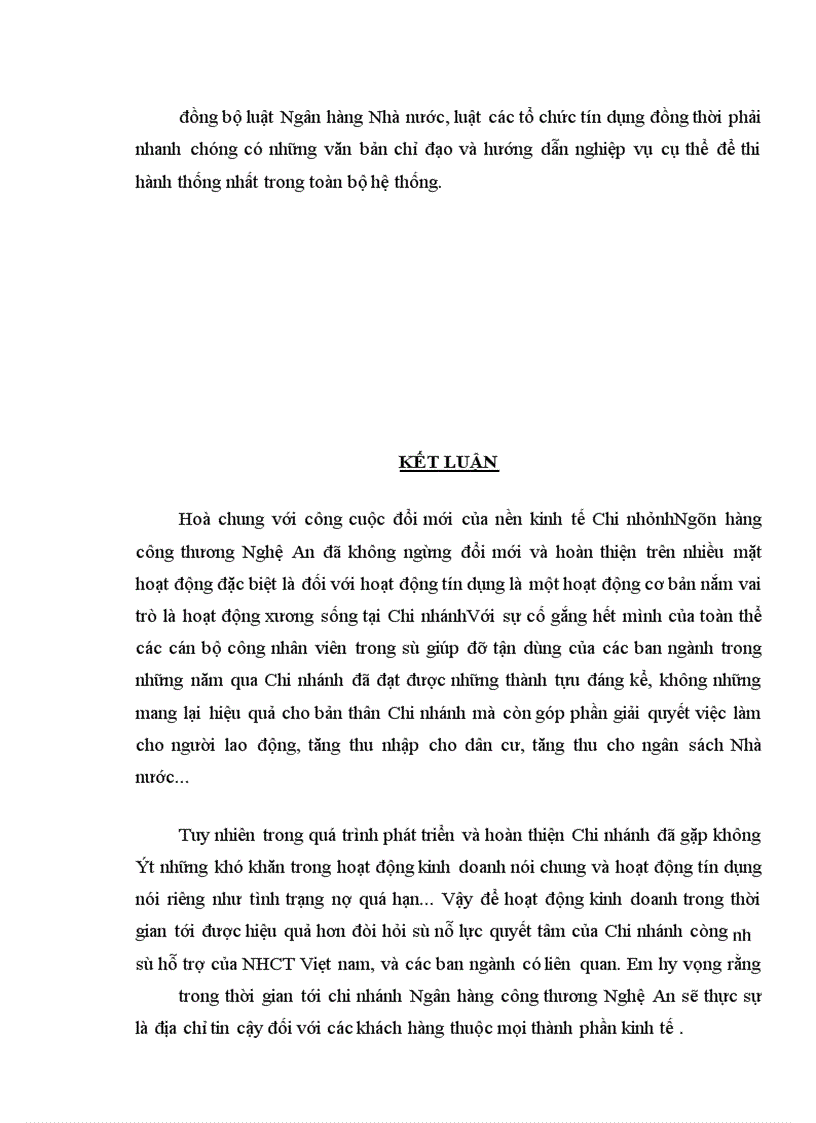 image for page Nâng cao chất lượng tín dụng tại Chi Nhánh ngân hàng công thương Nghệ An.