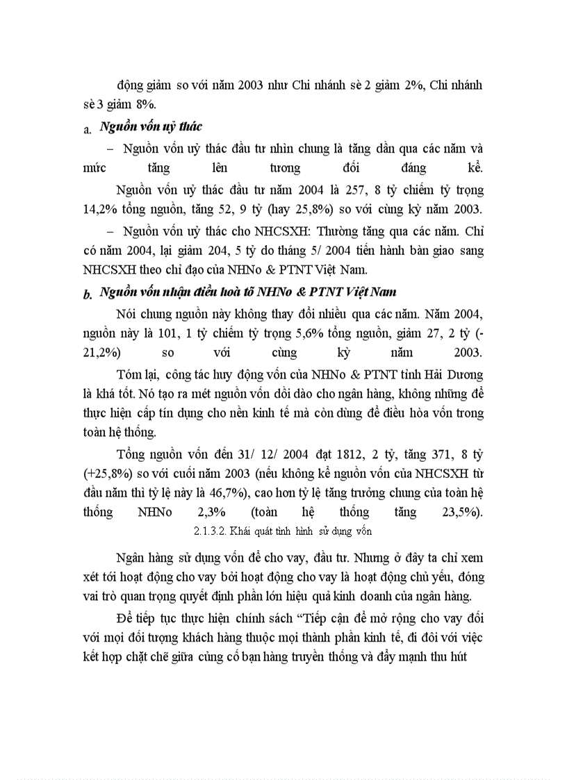 image for page Chất lượng tín dụng tại NHNo&PTNT tỉnh Hải Dương