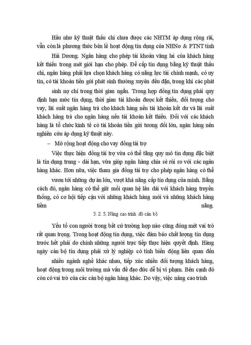 image for page Chất lượng tín dụng tại NHNo&PTNT tỉnh Hải Dương