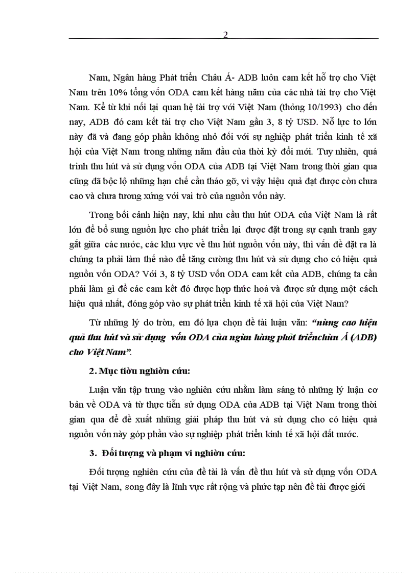image for page Nâng cao hiệu quả thu hút và sử dụng vốn ODA của ngân hàng phát triển châu Á (ADB) cho Việt Nam