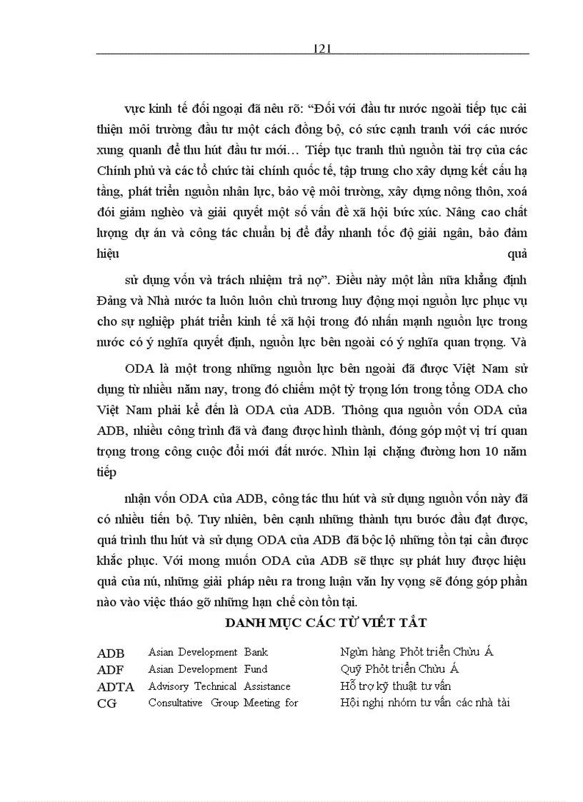 image for page Nâng cao hiệu quả thu hút và sử dụng vốn ODA của ngân hàng phát triển châu Á (ADB) cho Việt Nam