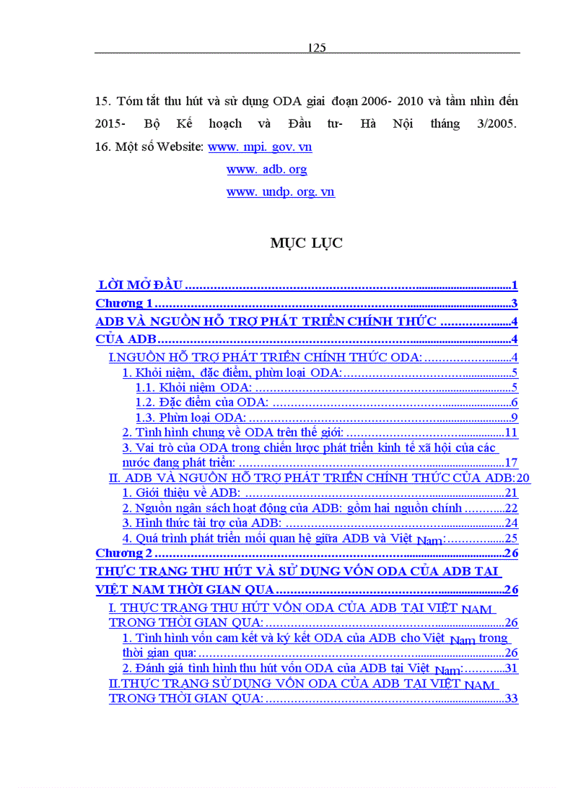 image for page Nâng cao hiệu quả thu hút và sử dụng vốn ODA của ngân hàng phát triển châu Á (ADB) cho Việt Nam