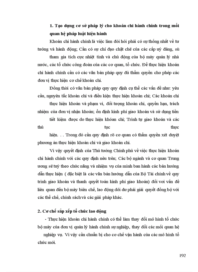 image for page Hoàn thiện và mở rộng khoán chi hành chính nhằm nâng cao chất lượng dịch vụ công ở Hà Tây trong thời gian tới