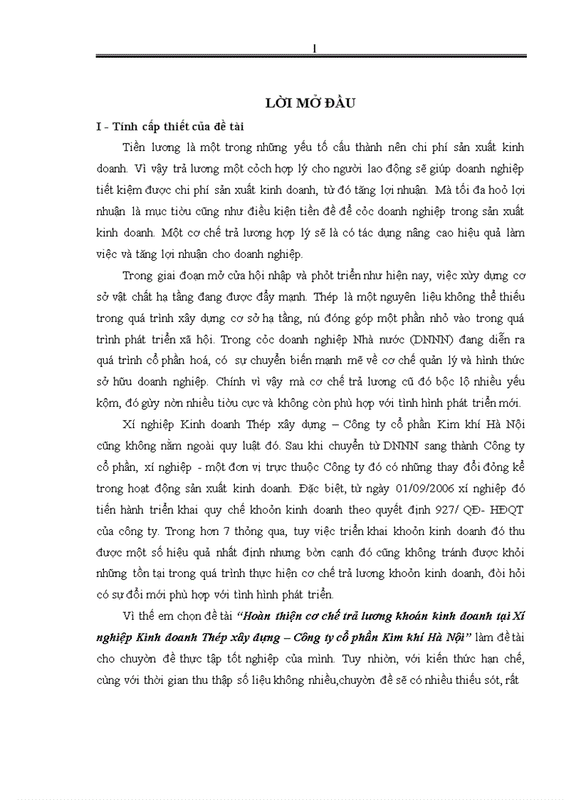image for page Hoàn thiện cơ chế trả lương khoán kinh doanh tại Xí nghiệp Kinh doanh Thép xây dựng – Công ty cổ phần Kim khí Hà Nội
