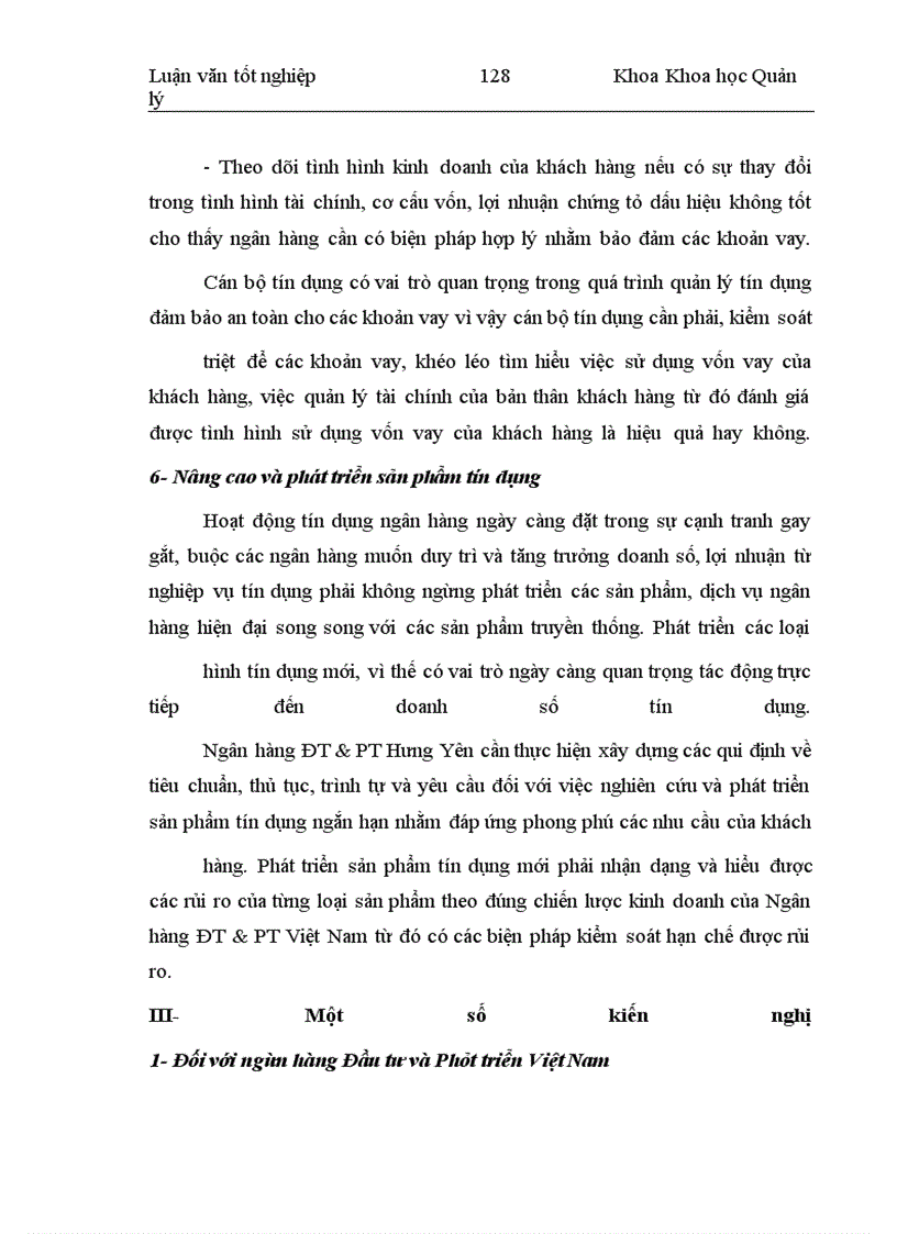 image for page Quản lý tín dụng ngắn hạn tại chi nhánh Ngân hàng Đầu tư và Phát triển Hưng Yên