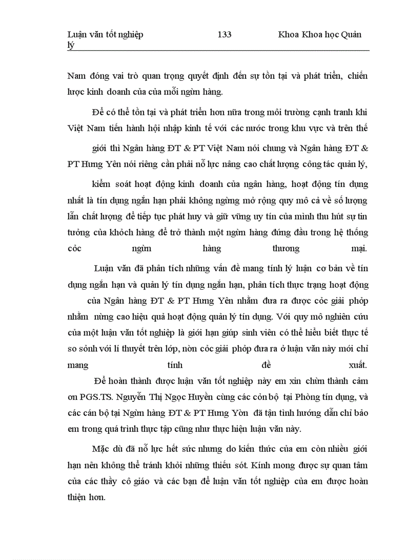 image for page Quản lý tín dụng ngắn hạn tại chi nhánh Ngân hàng Đầu tư và Phát triển Hưng Yên