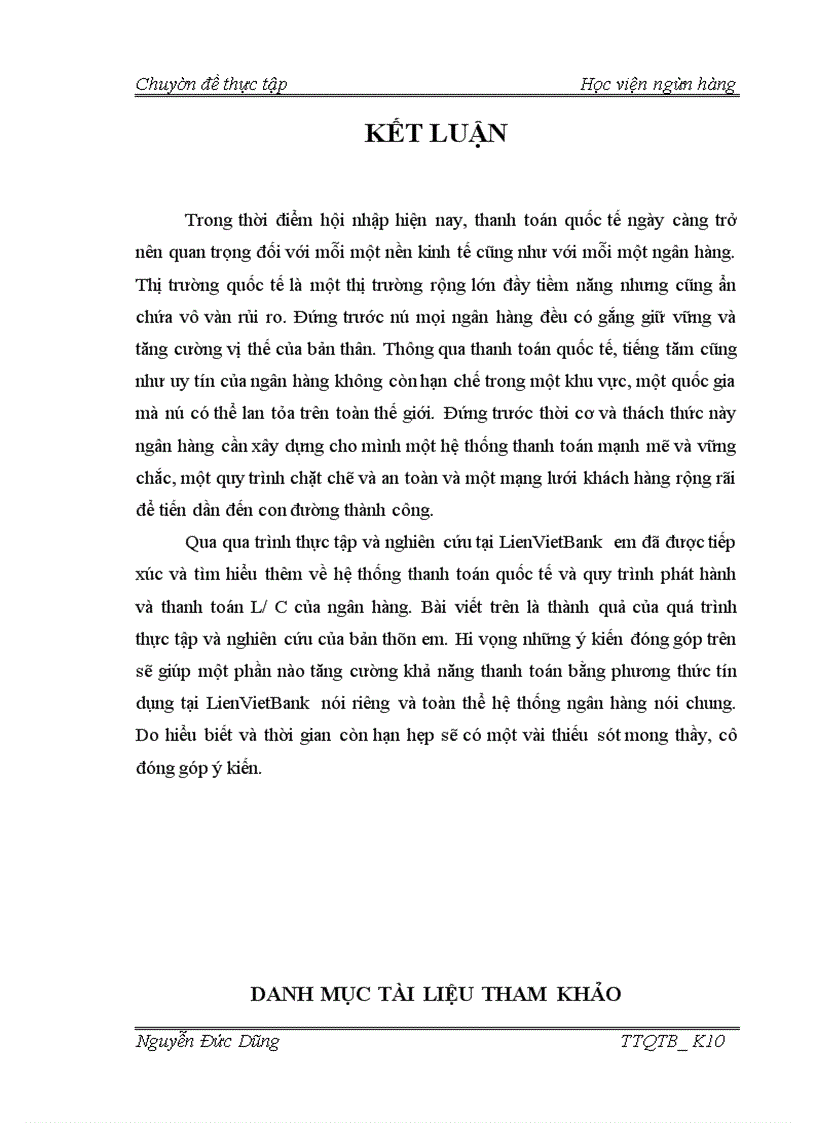 image for page Phương hướng và giải pháp hoàn thiện quy trình kỹ thuật nghiệp vụ phát hành và thanh toán l/c tại lvb