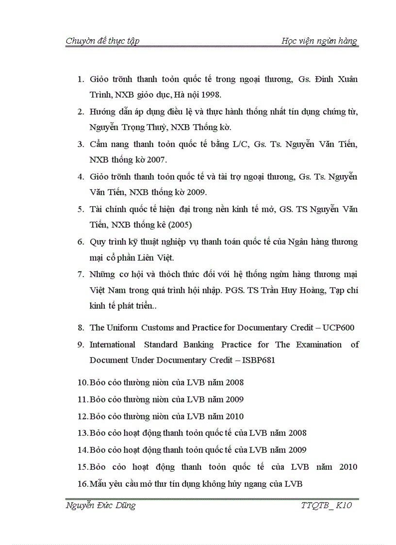image for page Phương hướng và giải pháp hoàn thiện quy trình kỹ thuật nghiệp vụ phát hành và thanh toán l/c tại lvb