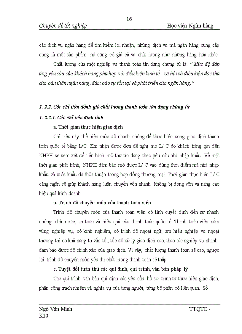 image for page Giải pháp nâng cao chất lượng thanh toán tín dụng chứng từ đối với Ngân hàng Đầu tư và Phát triển Việt Nam chi nhánh Hưng Yên