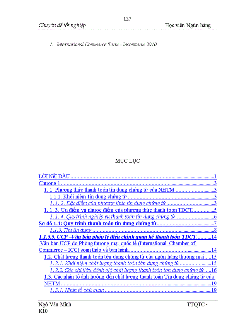 image for page Giải pháp nâng cao chất lượng thanh toán tín dụng chứng từ đối với Ngân hàng Đầu tư và Phát triển Việt Nam chi nhánh Hưng Yên